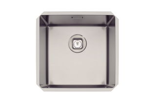 Cuba de embutir Tramontina Design Collection Quadrum Undermount em Aço Inox com Acabamento Scotch Brite 40 U 44x44cm