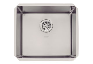 Cuba de embutir Tramontina Design Collection Quadrum Undermount em Aço Inox com Acabamento Scotch Brite 45 U 45x40 cm