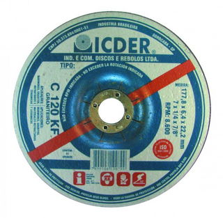 Disco de Desbaste Graniteiro ICDER 7" Grão 120