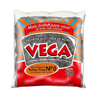 Palha de Aço Vega Steel Nº0 Fina