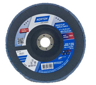 Flap Fibra Norton Saint-Gobain R822 Original 180 x 22.23 P0120