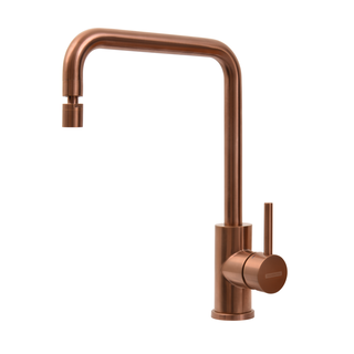 Misturador Monocomando Tramontina Angolare em Aço Inox Rose Gold com Bica Articulada com revestimento PVD